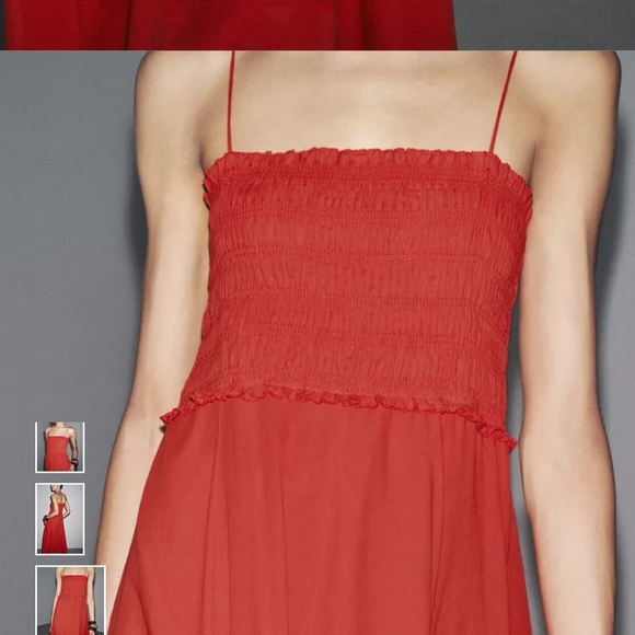 Zara Scarlet Cotton Midi Dress - Picture 9 of 16